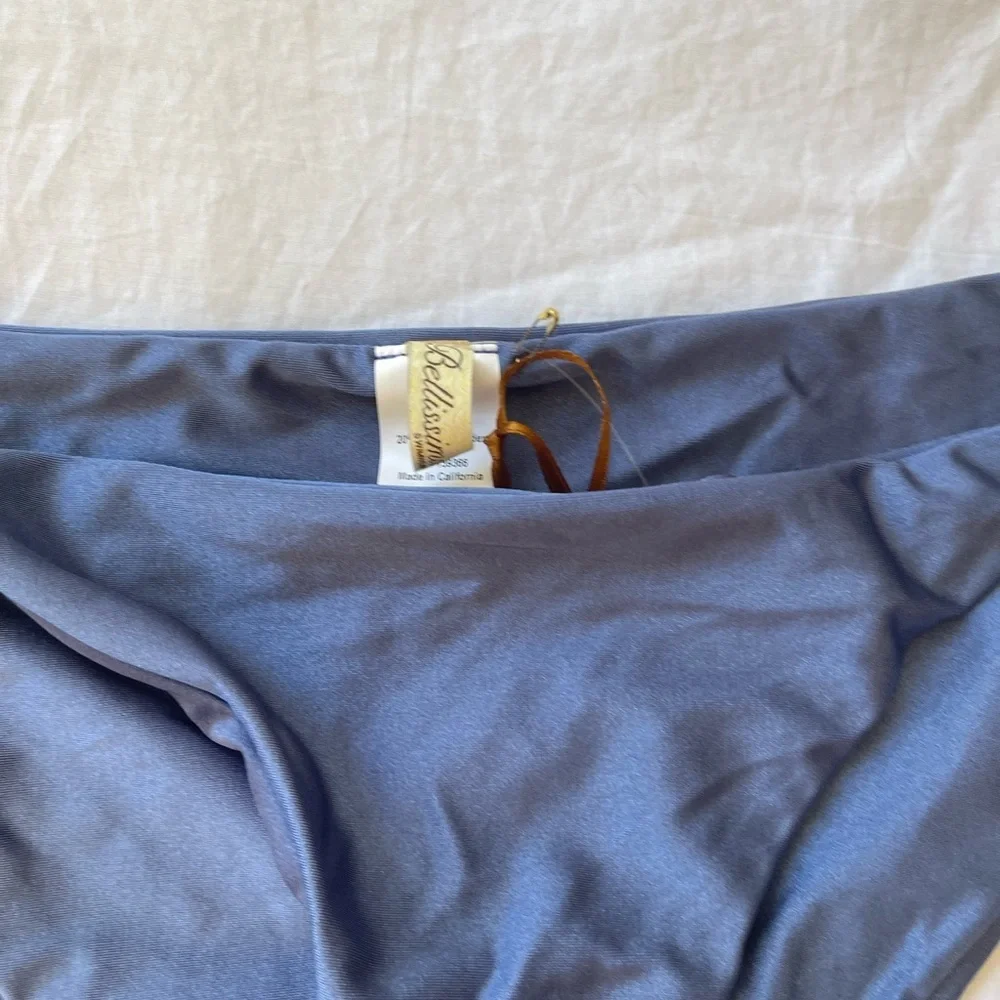 Bellissima Swarovski Crystal Bikini Bottom Blue   Beachwear NEW Size XL